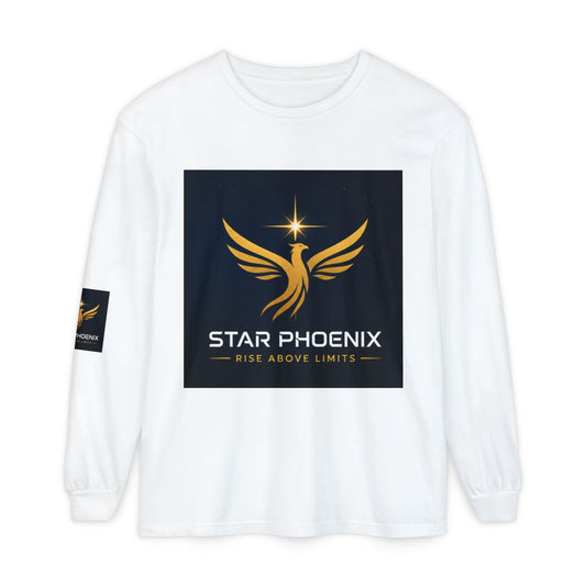 Star Phoenix Unisex Garment-dyed Long Sleeve T-Shirt